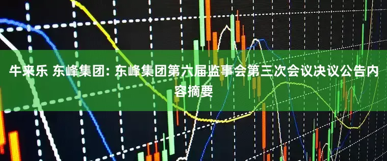牛来乐 东峰集团: 东峰集团第六届监事会第三次会议决议公告内容摘要